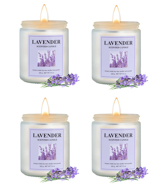 GITRANG 4 Pack Lavender Candle Set