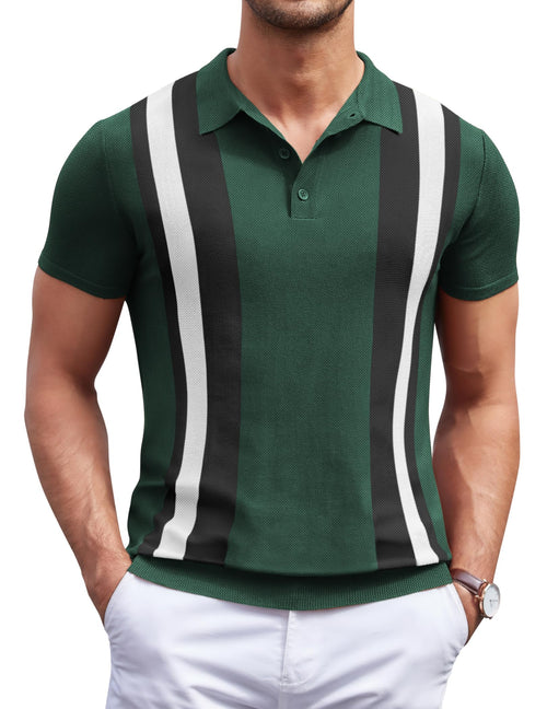 COOFANDY Mens Short Sleeve Polo Shirts