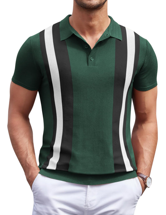 COOFANDY Mens Short Sleeve Polo Shirts