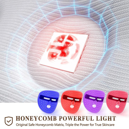 336 LED Red & Blue Light Therapy Face Mask -Anti-Aging, Wrinkle Reduction & Acne Treatment