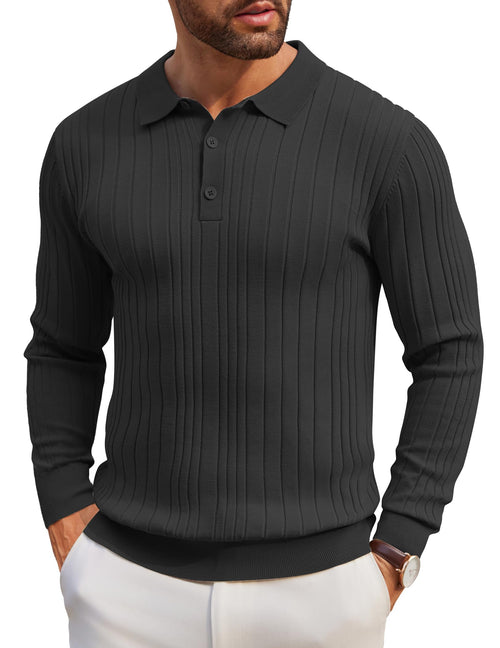 COOFANDY Men's Knit Fashion Golf Shirts